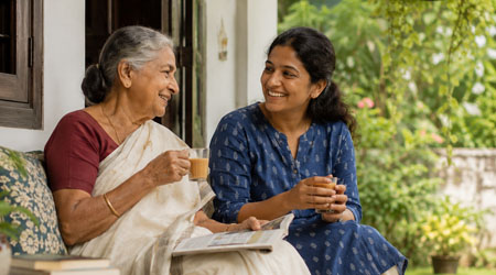 Priyappettavar Home Companion spending meaningful time with a client