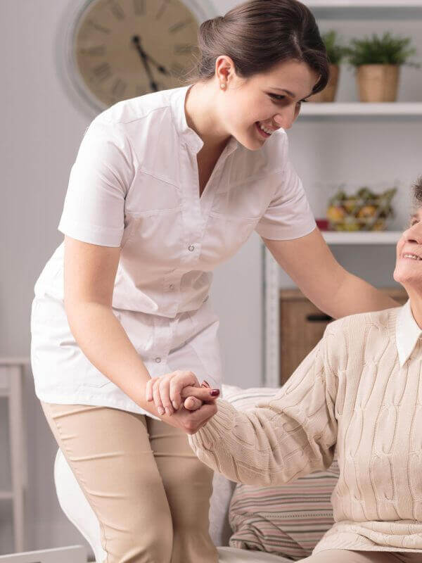 Companion supporting a loved one